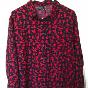 Mango Casual Button Up Blouse